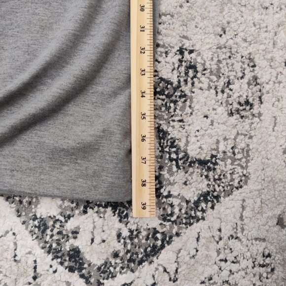 Stradivarius Women's Long Vest Size M Gray Casual Simple Minimalist Outerwear - Picture 7 of 8